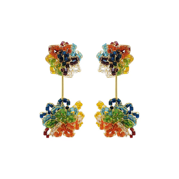 Mix Agatha Handmade Crochet Earrings-A001