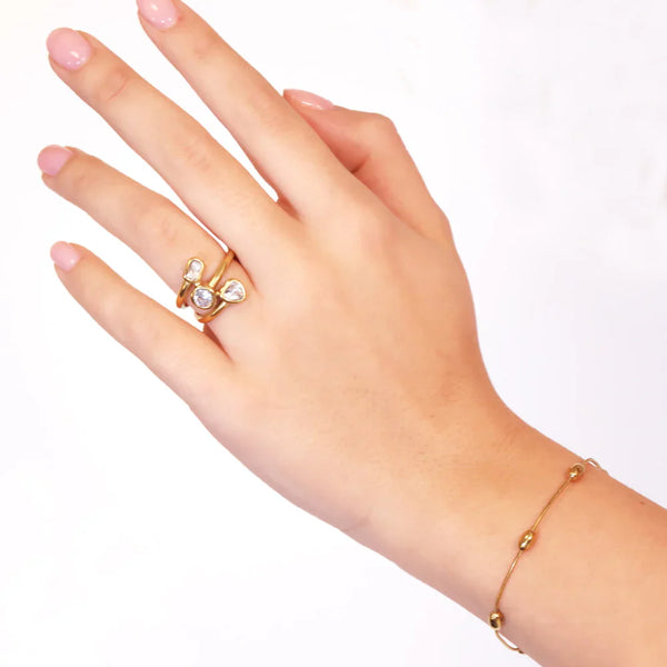 Summer Essentials Triple Love Ring-A001