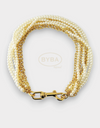 Multi Chain Pearl Necklace-A001