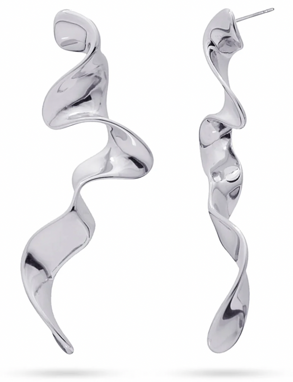 Waves Long Earrings-A001