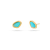 Aqua Clam Earrings-A001