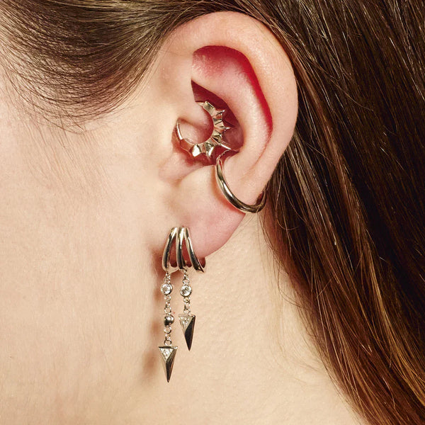 Rebel Daith Hoop Single Earring-A001