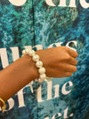 Large Majorca Pearl Silver Bracelet-A001