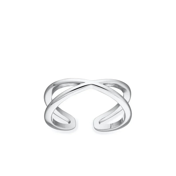 Cross Over Toe Ring-A001