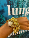 One Pearl Gold Bracelet-A001