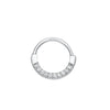 Sparkling Daith Hoop Single Earring-A001